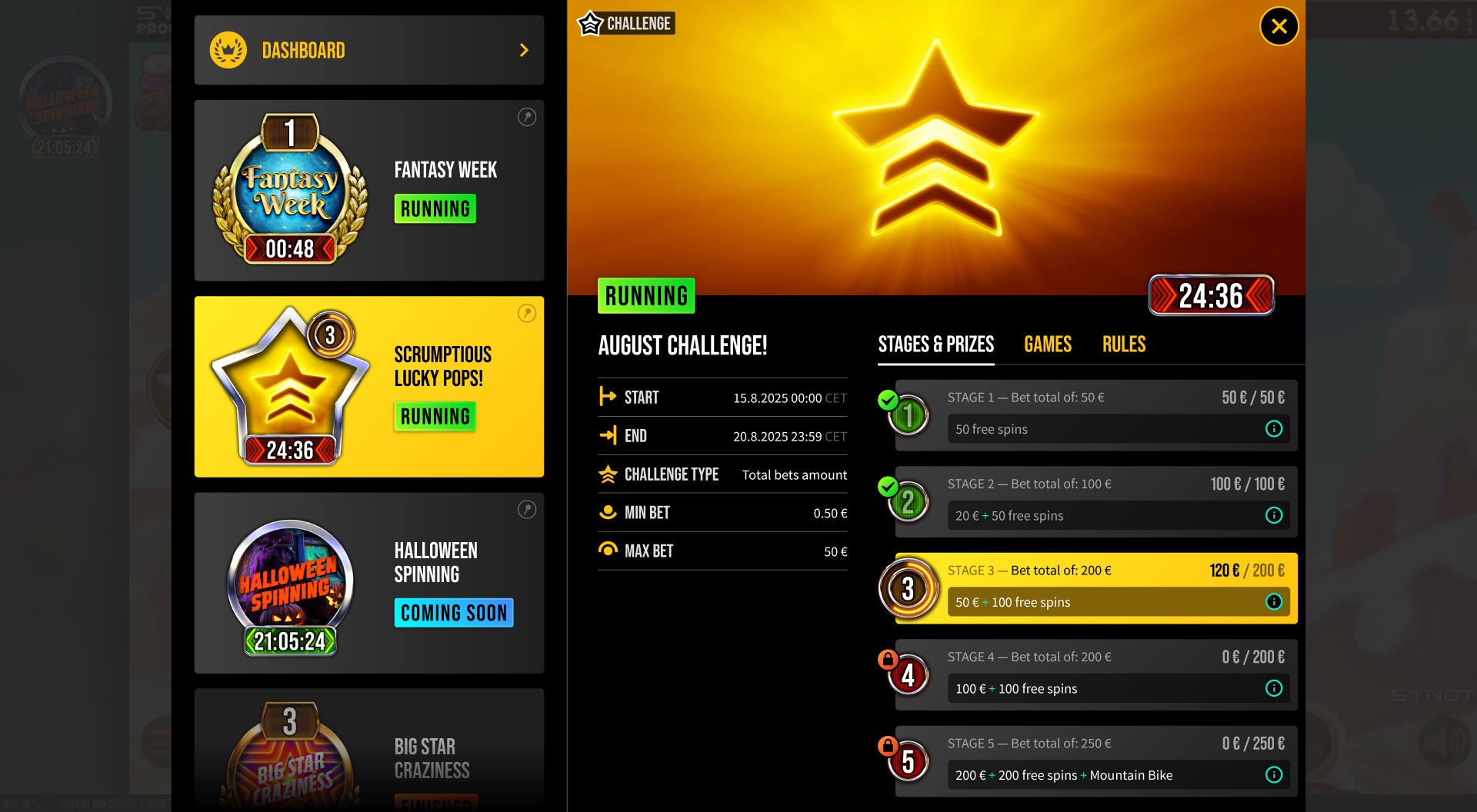 PEAK: Challenge promotion type